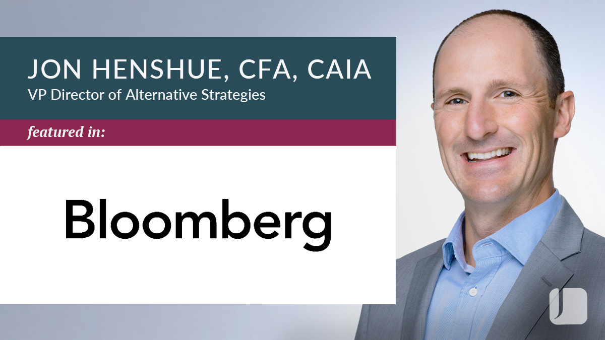 Jon Henshue next to the Bloomberg logo.