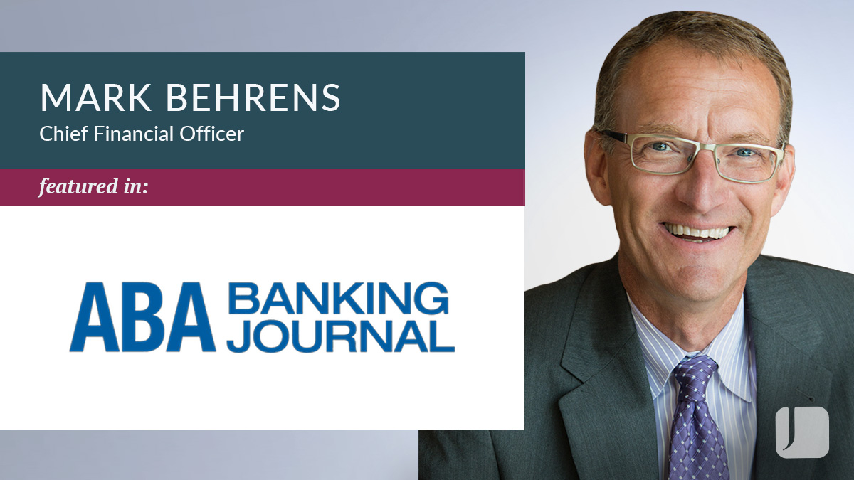 Mark Behrens headshot next to the ABA Banking Journal Logo.