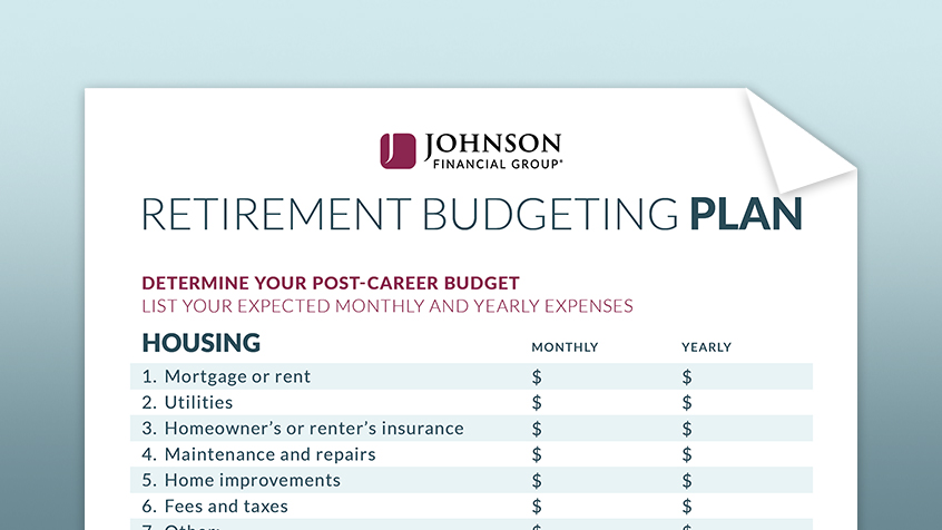 Retirement Budgeting Worksheet Thumbnail